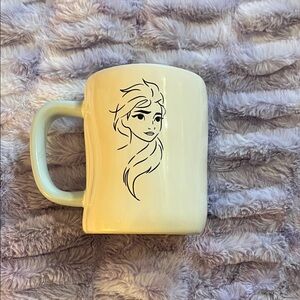 Cream Mug with Black Illustration